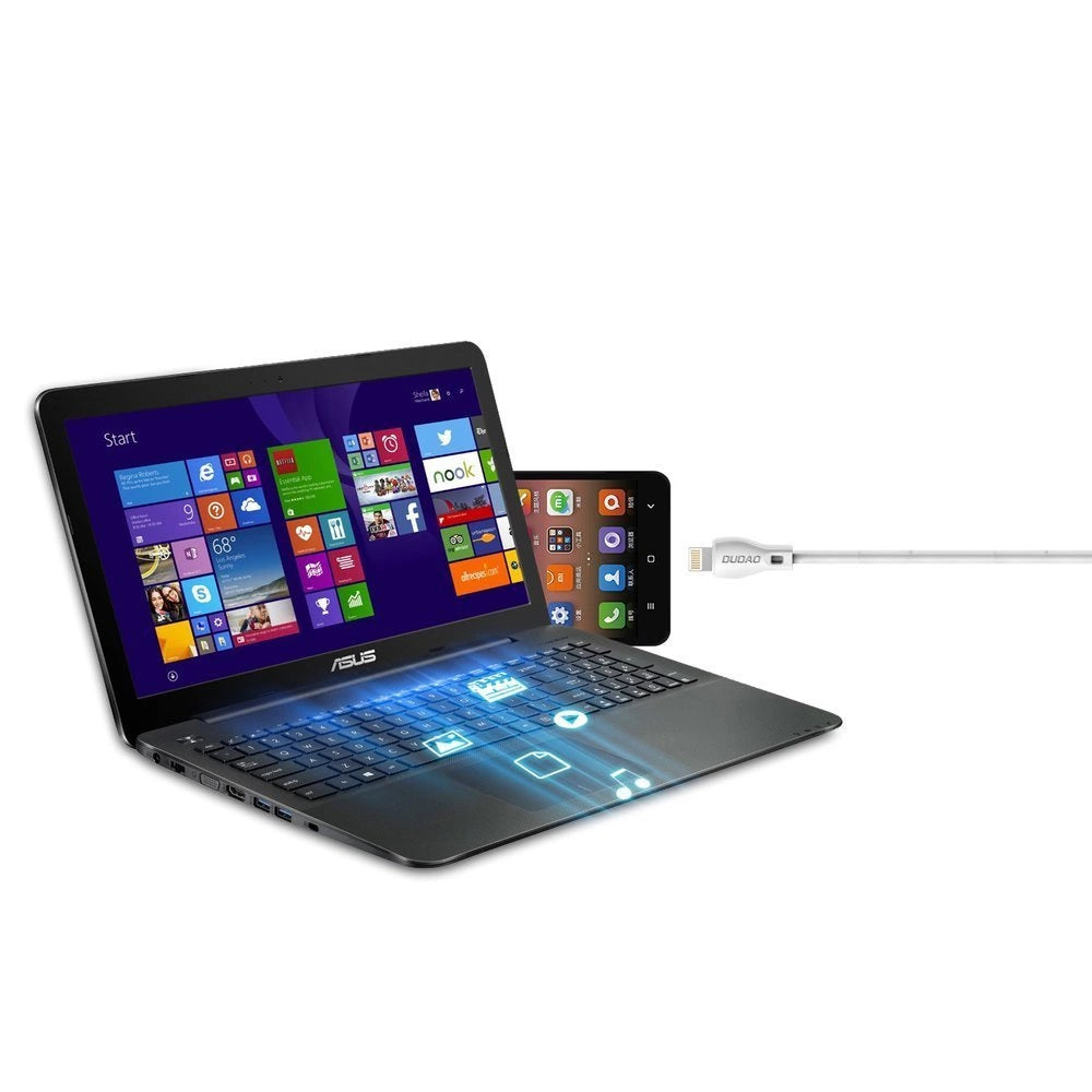 Dudao przewód kabel USB / Lightning 2.4A 1m biały (L4L 1m white) – zdjęcie 6
