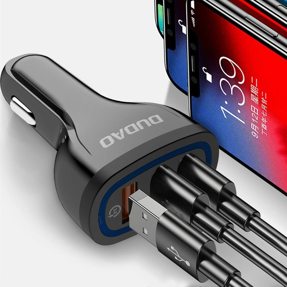 Dudao ładowarka samochodowa szybkie ładowanie Quick Charge 3.0 QC3.0 2.4A – zdjęcie 8