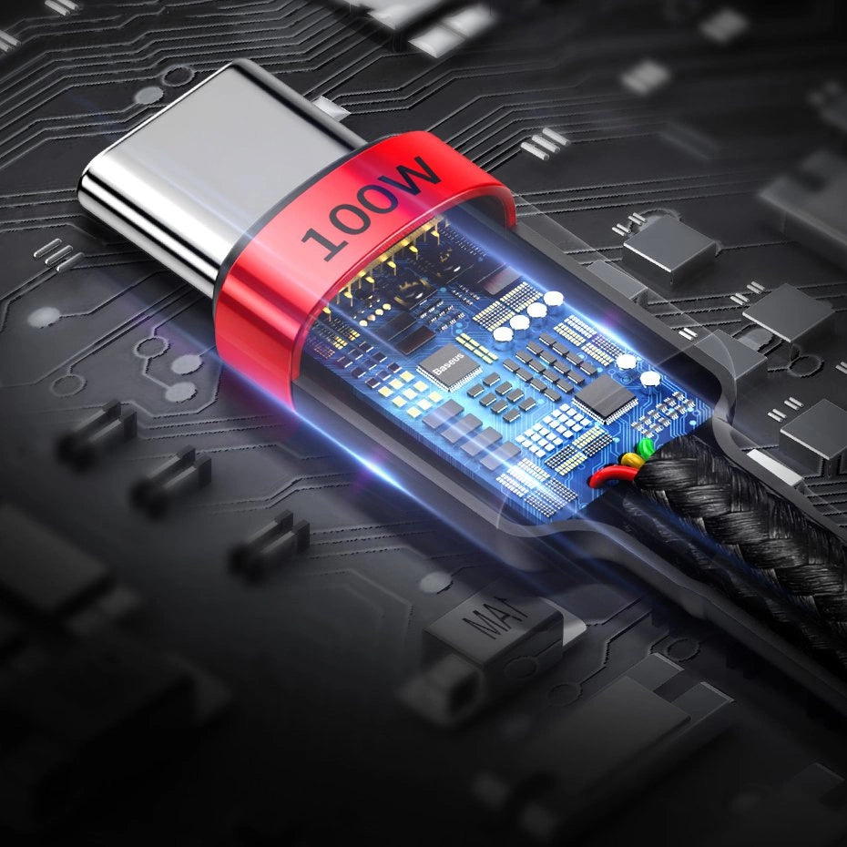 Kabel Baseus CATKLF-AL91 USB-C - USB-C PD QC 100W 5A 480Mb/s 2m – zdjęcie 13