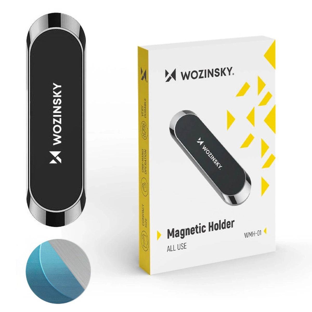 Wozinsky uchwyt na deskę rozdzielczą przyklejany czarny (WMH-01) – zdjęcie 3