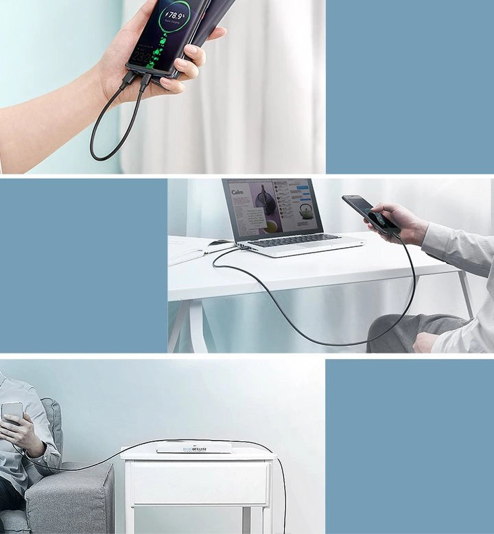 Kabel Ugreen US287 60115 USB-A / USB-C 2A 0.5m - czarny – zdjęcie 9
