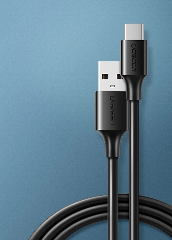 Kabel Ugreen US287 60115 USB-A / USB-C 2A 0.5m - czarny – zdjęcie 2