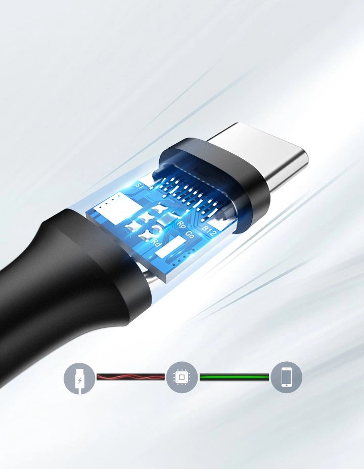 Kabel Ugreen US287 60115 USB-A / USB-C 2A 0.5m - czarny – zdjęcie 6