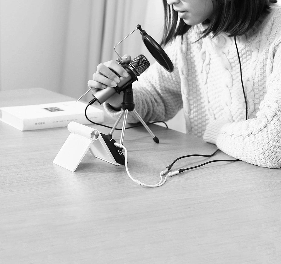 Ugreen kabel przewód rozdzielacz słuchawkowy 3,5 mm mini jack AUX mikrofon – zdjęcie 4