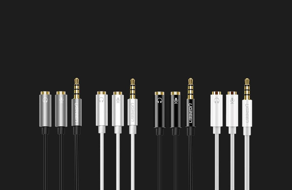 Ugreen kabel przewód rozdzielacz słuchawkowy 3,5 mm mini jack AUX mikrofon – zdjęcie 9