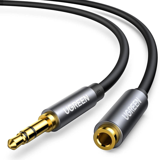 Kabel Ugreen AV118 10592 mini jack 3,5 mm (męski) / mini jack - srebrny
