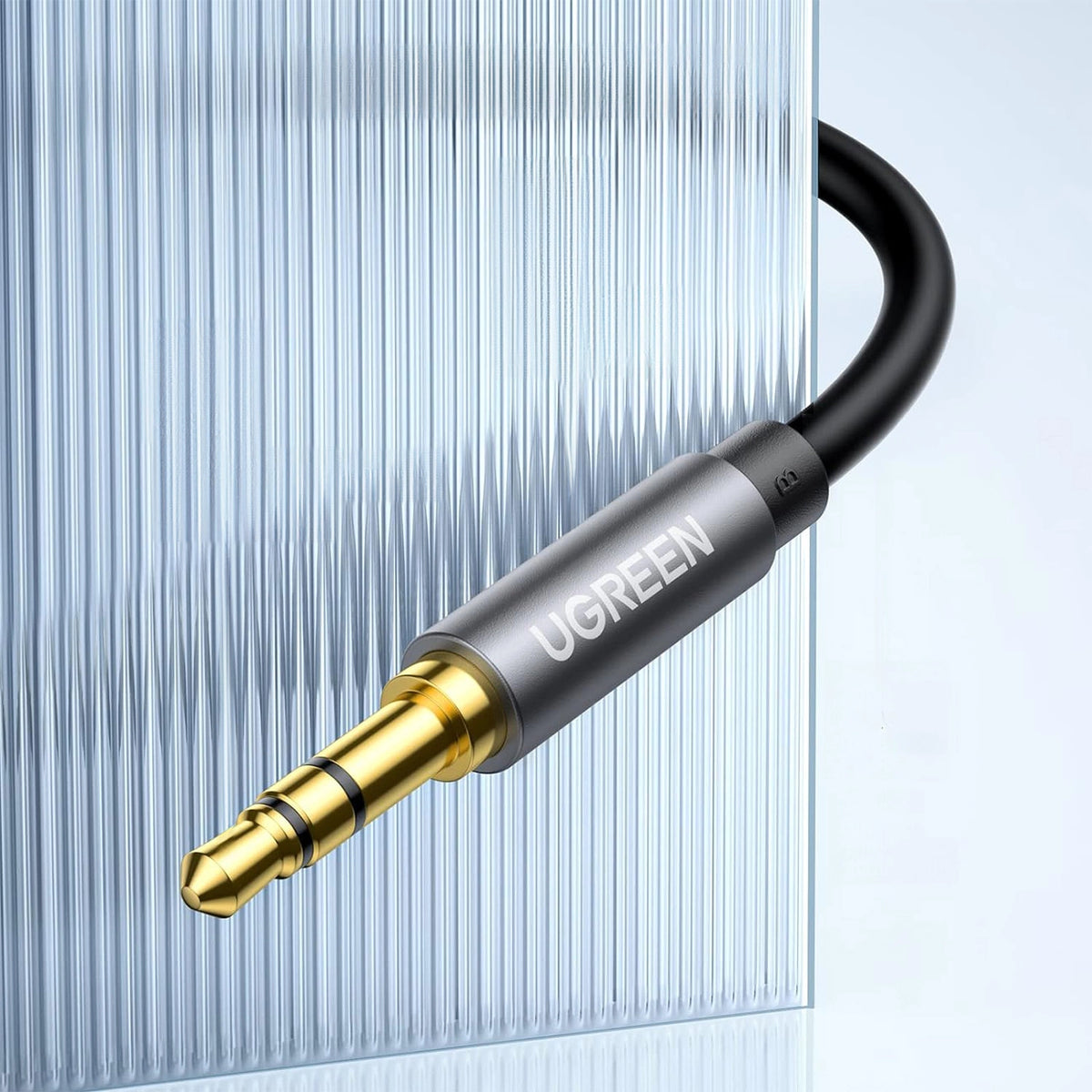 Kabel Ugreen AV118 10592 mini jack 3,5 mm (męski) / mini jack - srebrny