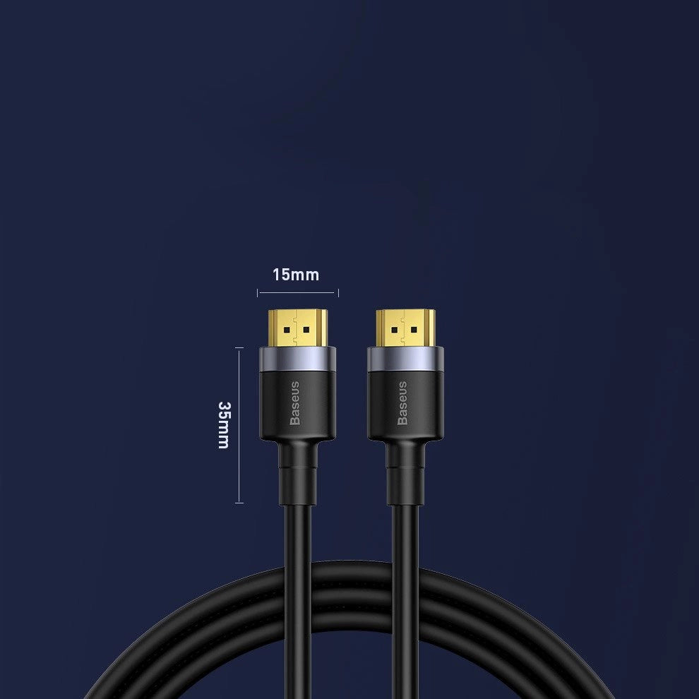 Kabel Baseus Cafule HDMI / HDMI 2.0 4K 60 Hz 3D 18 Gbps 3 m - czarny – zdjęcie 14