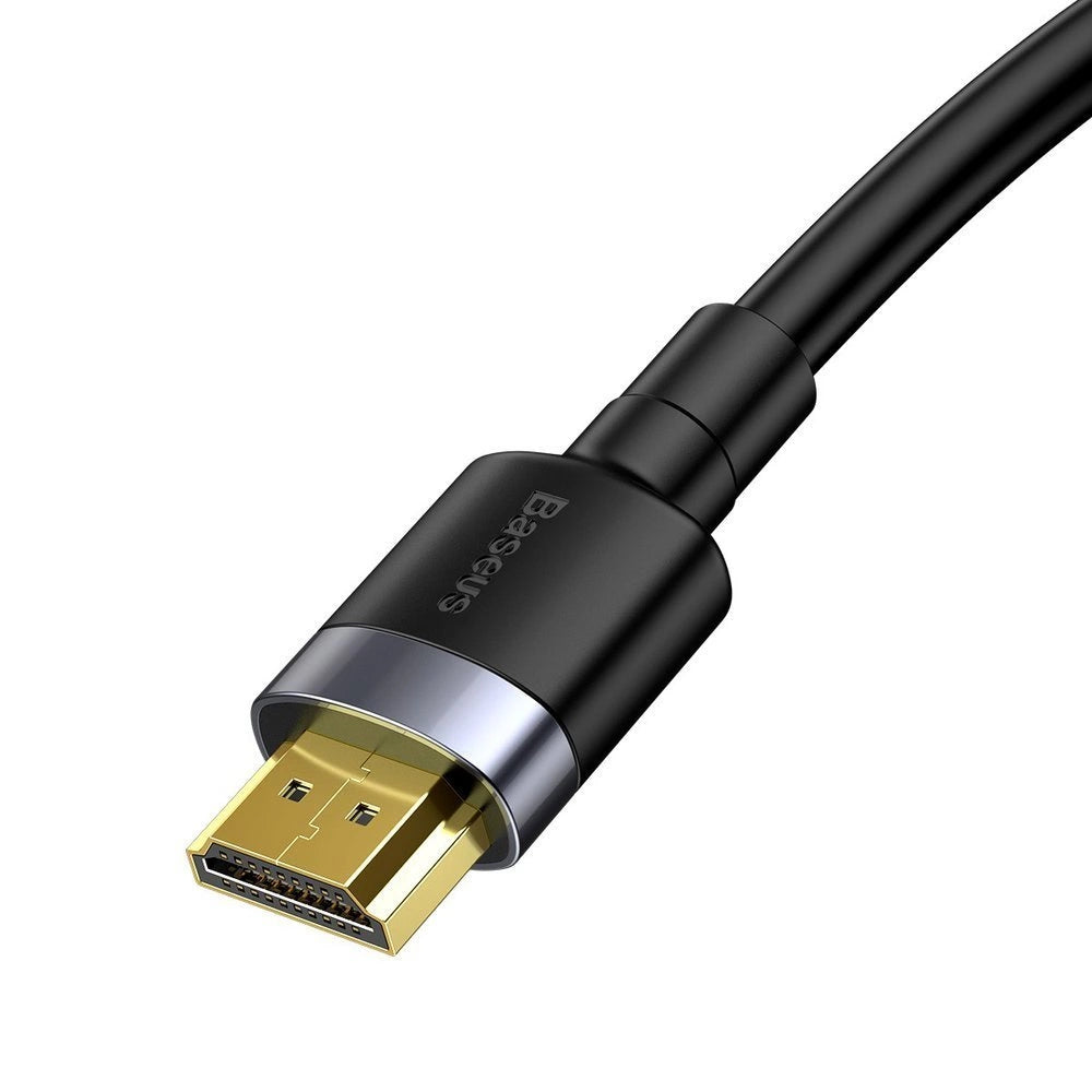 Kabel Baseus Cafule HDMI / HDMI 2.0 4K 60 Hz 3D 18 Gbps 3 m - czarny – zdjęcie 2