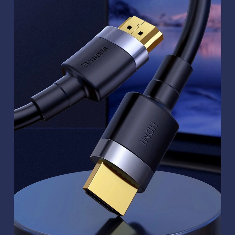 Kabel Baseus Cafule HDMI / HDMI 2.0 4K 60 Hz 3D 18 Gbps 3 m - czarny – zdjęcie 7
