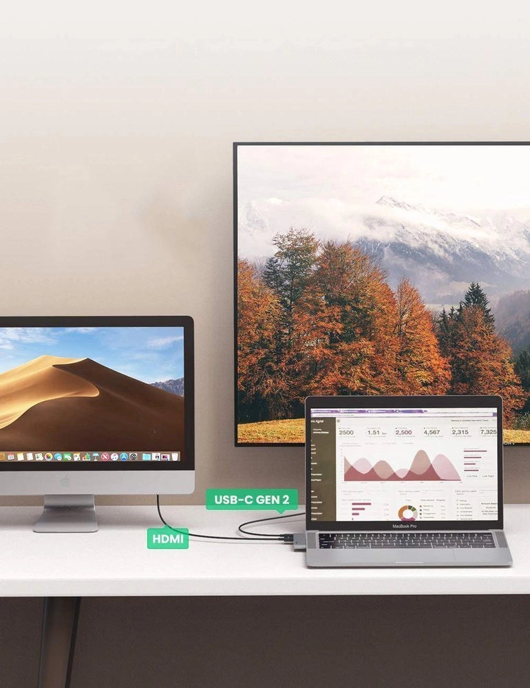 HUB Ugreen 60559 2x USB-C / USB-C PD do MacBook Pro / Air - szary – zdjęcie 15