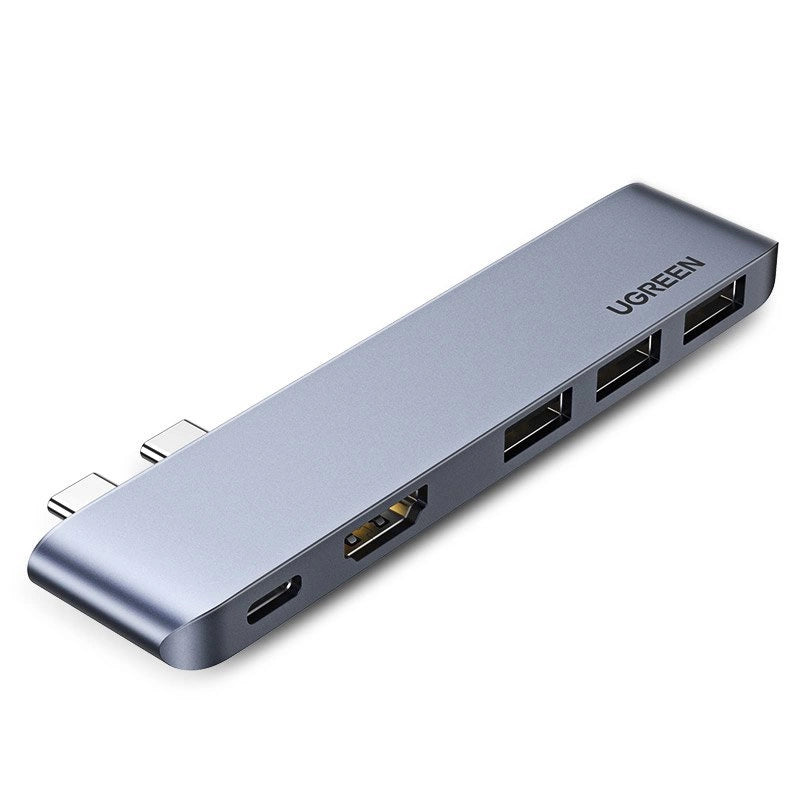 HUB Ugreen 60559 2x USB-C / USB-C PD do MacBook Pro / Air - szary