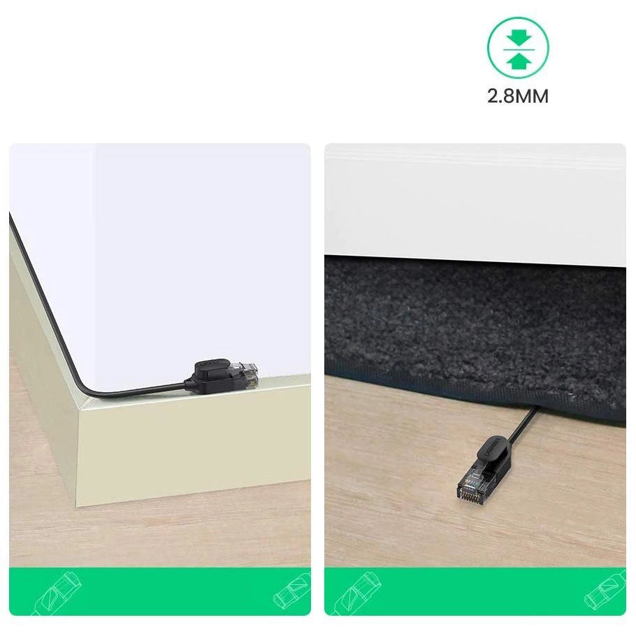 Kabel Ugreen NW122 70654 sieciowy Ethernet do 10Gb/s 5 m - czarny – zdjęcie 12