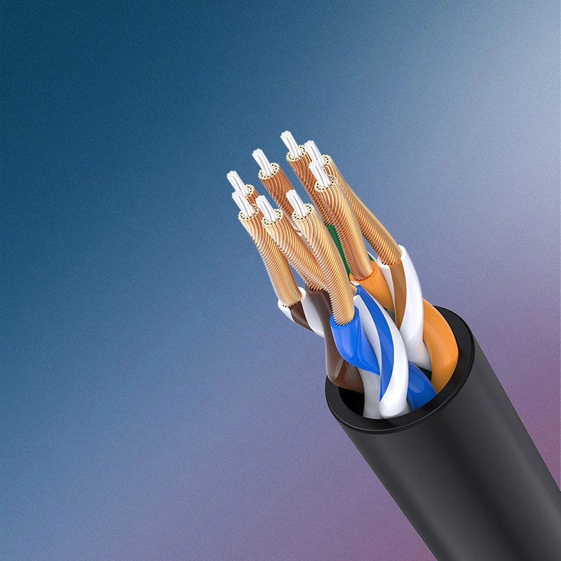 Kabel Ugreen NW122 70654 sieciowy Ethernet do 10Gb/s 5 m - czarny – zdjęcie 7