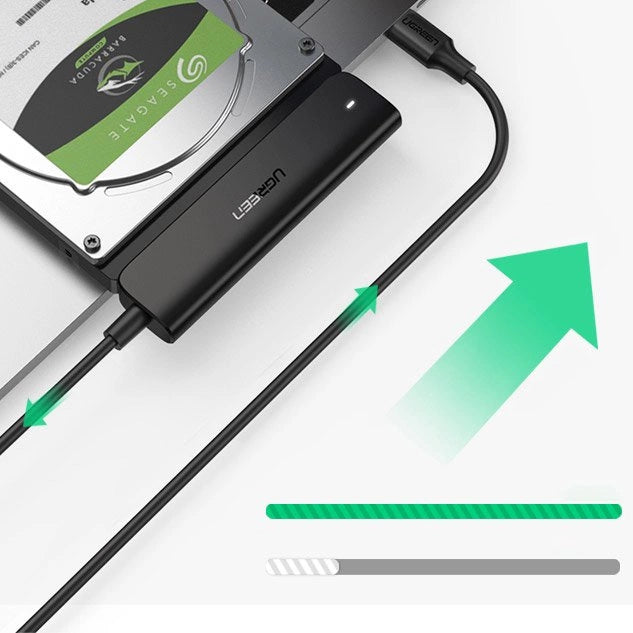 Ugreen adapter przejściówka dysku HDD SSD 2,5'' SATA III 3.0 - USB Typ C – zdjęcie 3