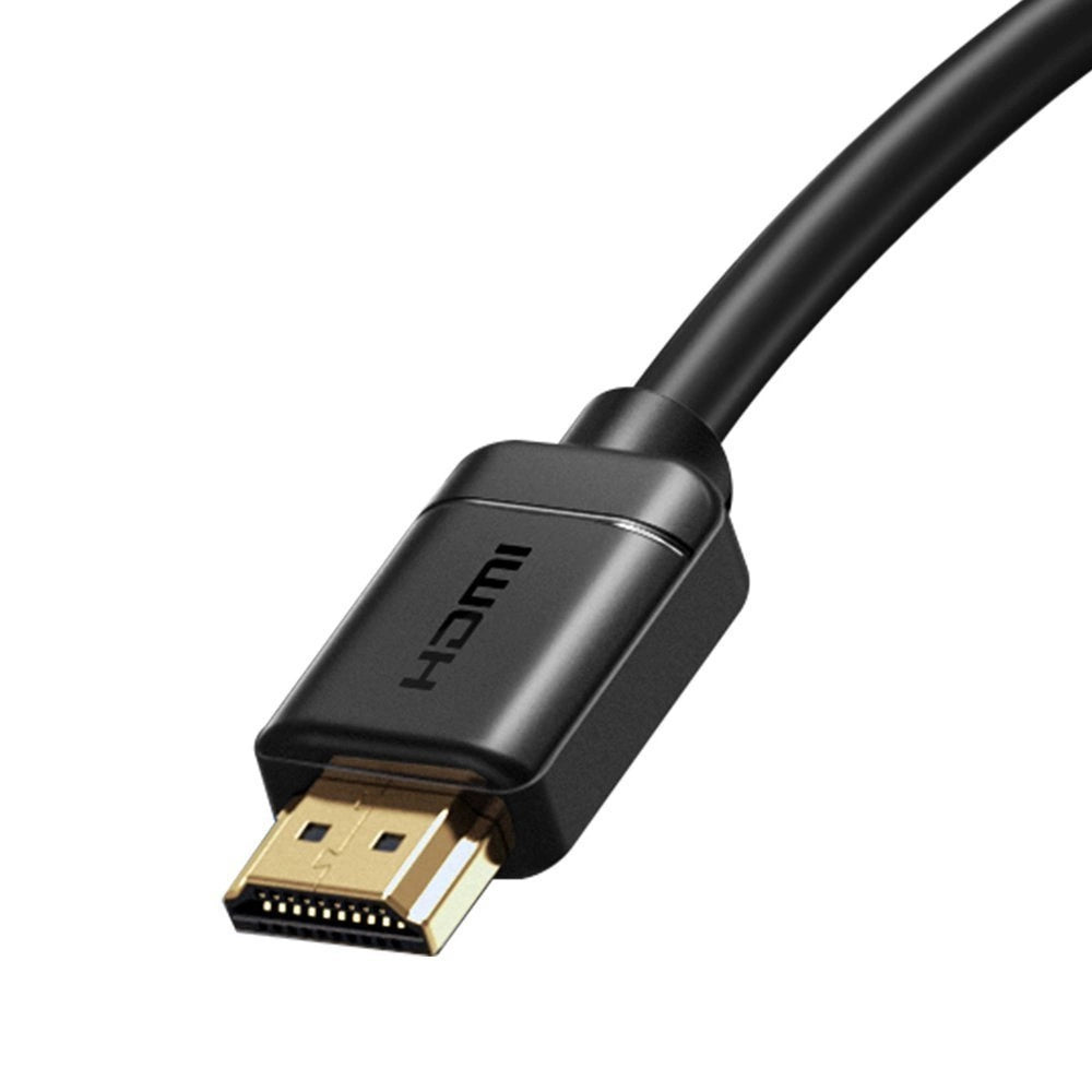 Baseus kabel przewód HDMI 2.0 4K 60 Hz 3D HDR 18 Gbps 1 m czarny – zdjęcie 3