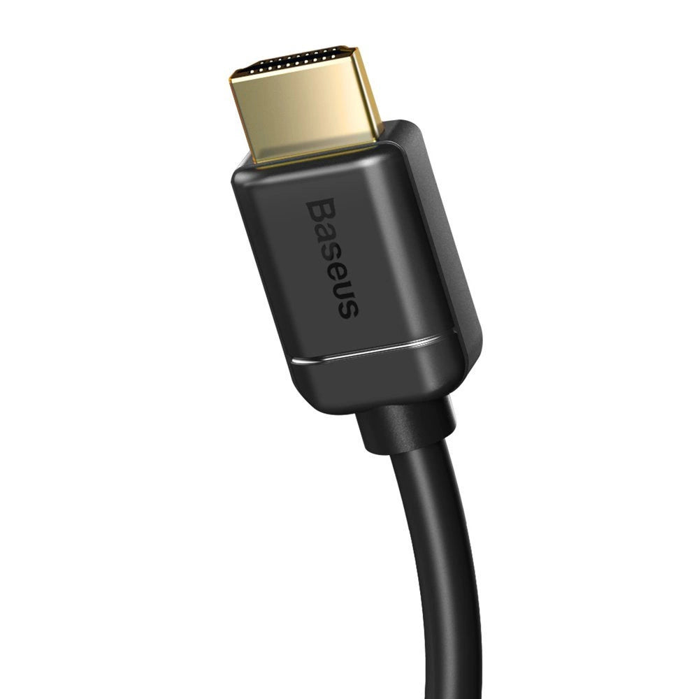 Baseus kabel przewód HDMI 2.0 4K 60 Hz 3D HDR 18 Gbps 1 m czarny – zdjęcie 4