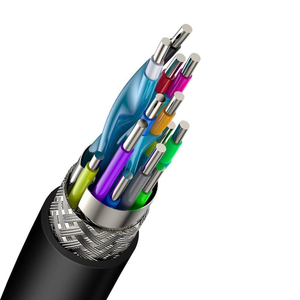 Baseus kabel przewód HDMI 2.0 4K 60 Hz 3D HDR 18 Gbps 2 m czarny