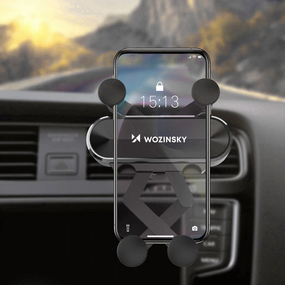 Wozinsky uchwyt na telefon do na kratkę wentylacyjną czarny (WCH-05) – zdjęcie 15