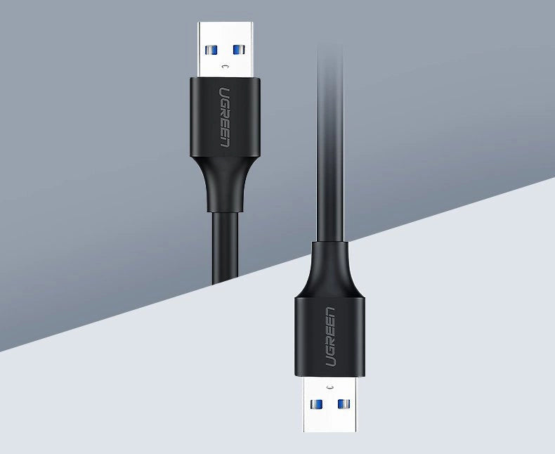 Ugreen kabel przewód USB 2.0 (męski) - USB 2.0 (męski) 0,5 m czarny (US128