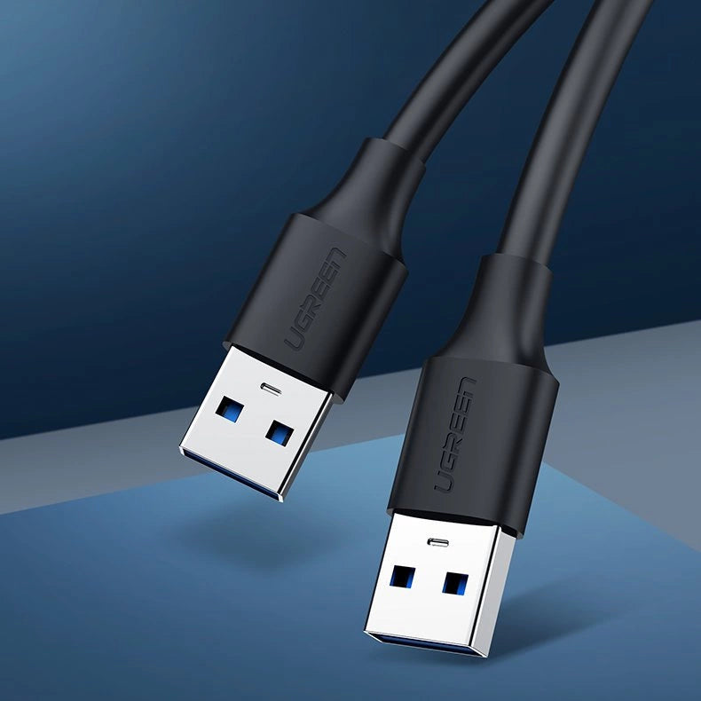 Ugreen kabel przewód USB 2.0 (męski) - USB 2.0 (męski) 0,5 m czarny (US128