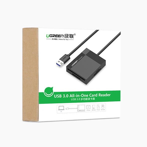 Czytnik kart pamięci Ugreen CR125 SD / micro SD / CF / MS z - czarny