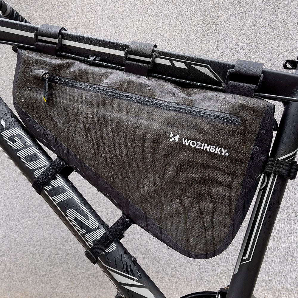 Wozinsky torba rowerowa na ramę roweru 3.5 l szara (WBB15BK) – zdjęcie 9