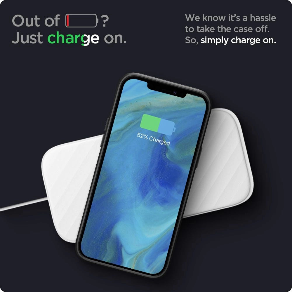 Etui Spigen Liquid Air na iPhone 12 / iPhone 12 Pro - czarny mat – zdjęcie 12