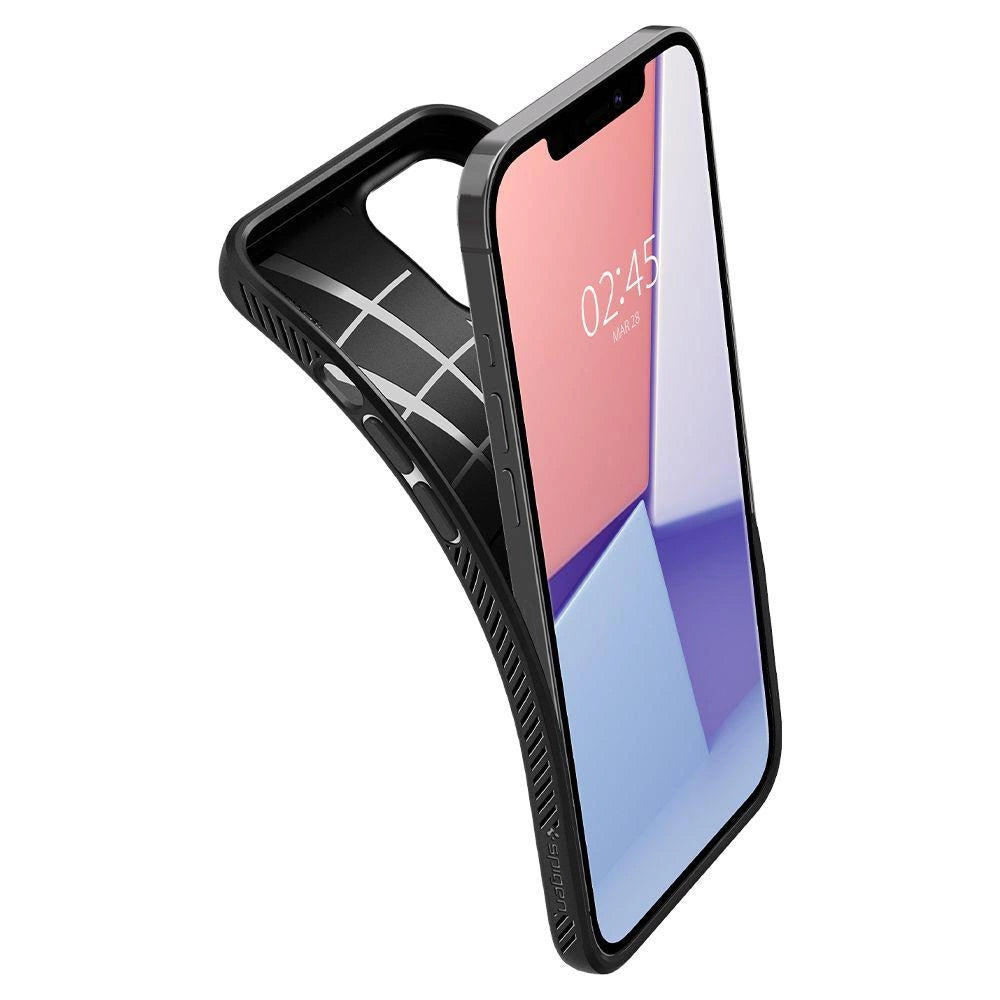 Etui Spigen Liquid Air na iPhone 12 / iPhone 12 Pro - czarny mat – zdjęcie 7