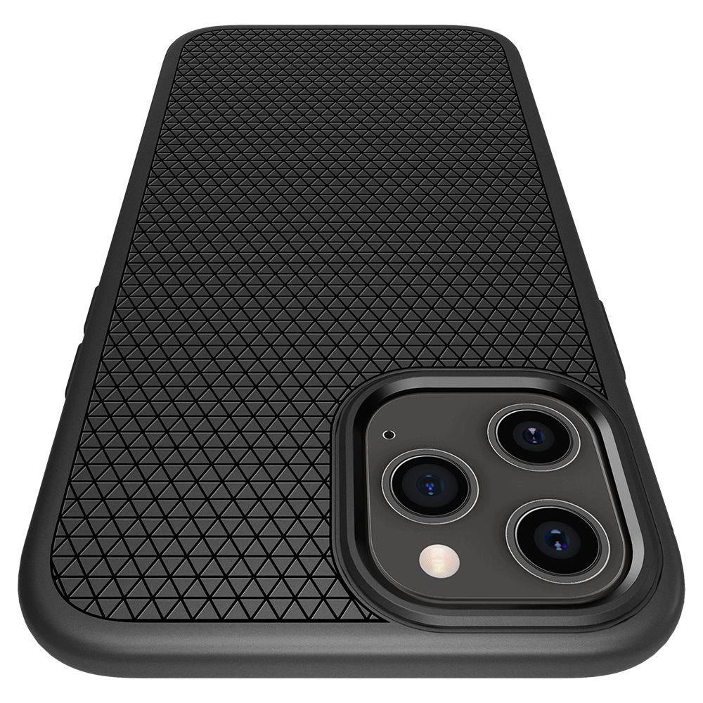 Etui Spigen Liquid Air na iPhone 12 / iPhone 12 Pro - czarny mat – zdjęcie 8