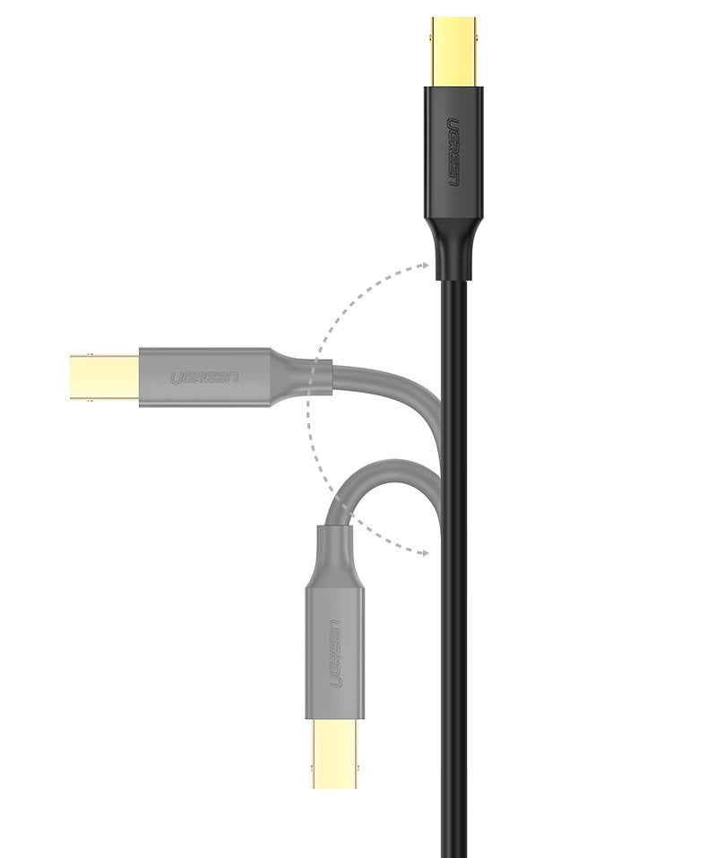 Ugreen kabel USB Typ B do drukarki (męski) - USB 2.0 (męski) 480 Mbps 1,5