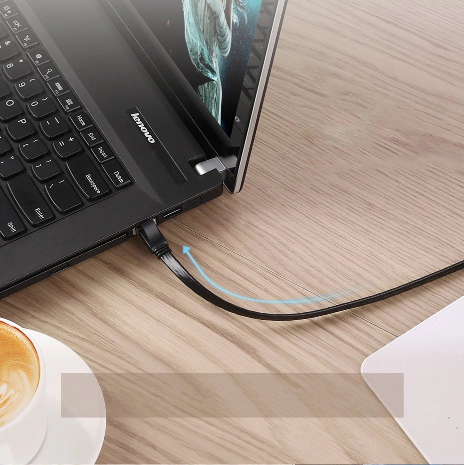 Ugreen płaski kabel przewód internetowy sieciowy Ethernet patchcord RJ45