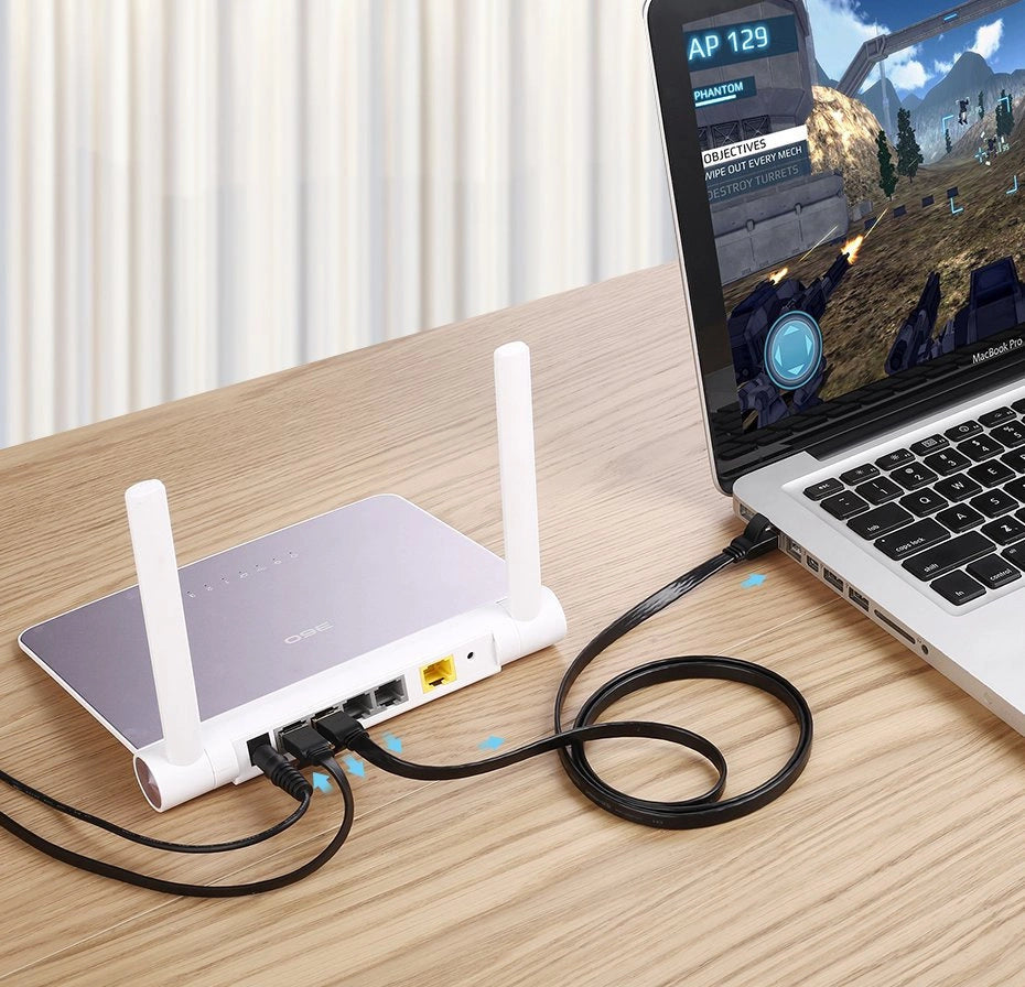 Ugreen płaski kabel przewód internetowy sieciowy Ethernet patchcord RJ45