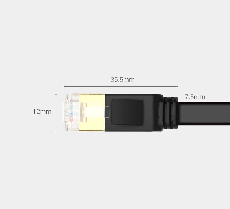 Ugreen płaski kabel przewód internetowy sieciowy Ethernet patchcord RJ45