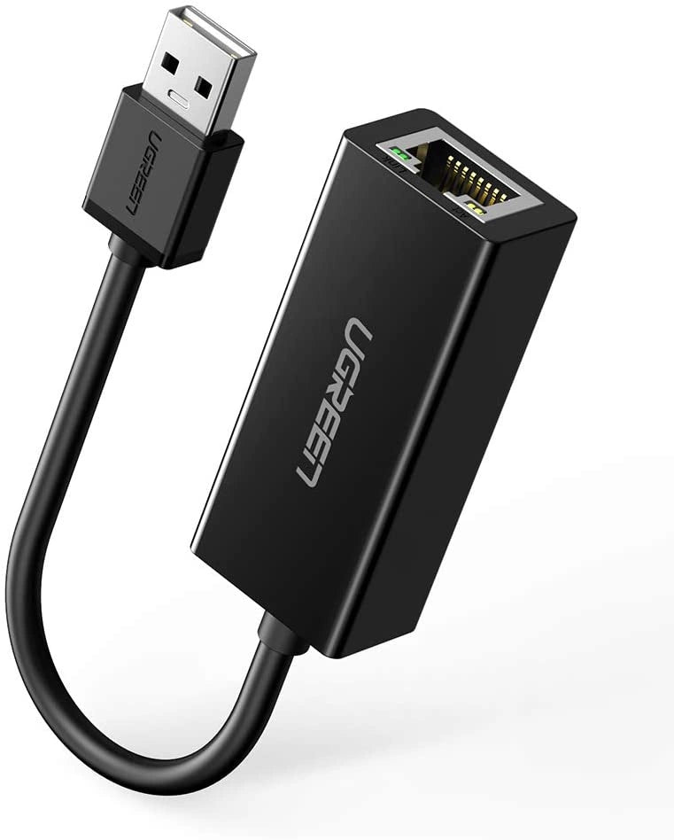 Ugreen zewnętrzna karta sieciowa RJ45 - USB 2.0 100 Mbps Ethernet czarny