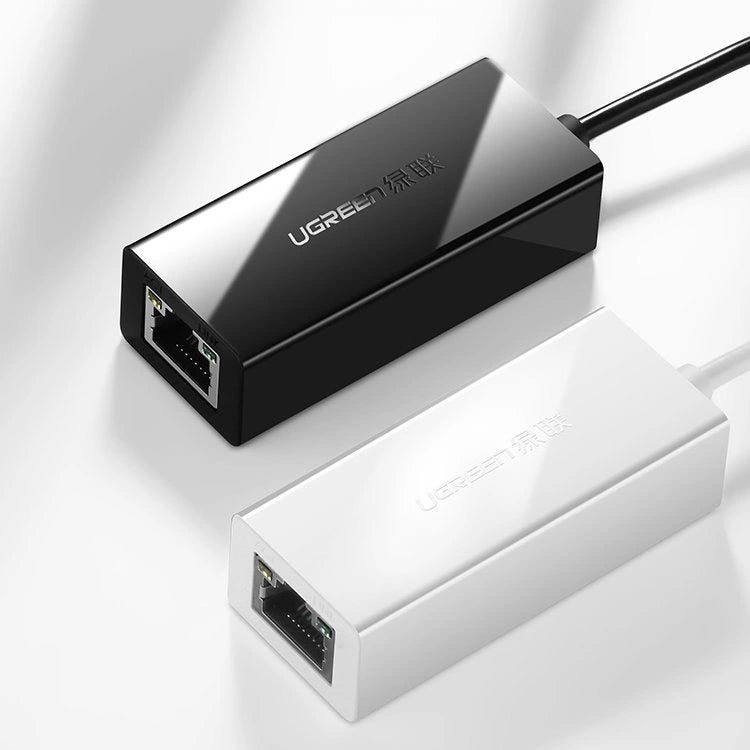 Ugreen zewnętrzna karta sieciowa RJ45 - USB 2.0 100 Mbps Ethernet czarny