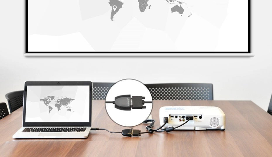 Ugreen kabel przewód przejściówka do VGA (żeński) FHD czarny (MM105 40253)
