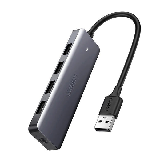 Ugreen rozdzielacz HUB USB - 4x USB 3.2 Gen 1 z portem zasilania USB-C