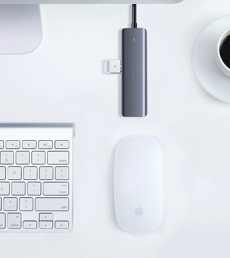 Ugreen rozdzielacz HUB USB - 4x USB 3.2 Gen 1 z portem zasilania USB-C