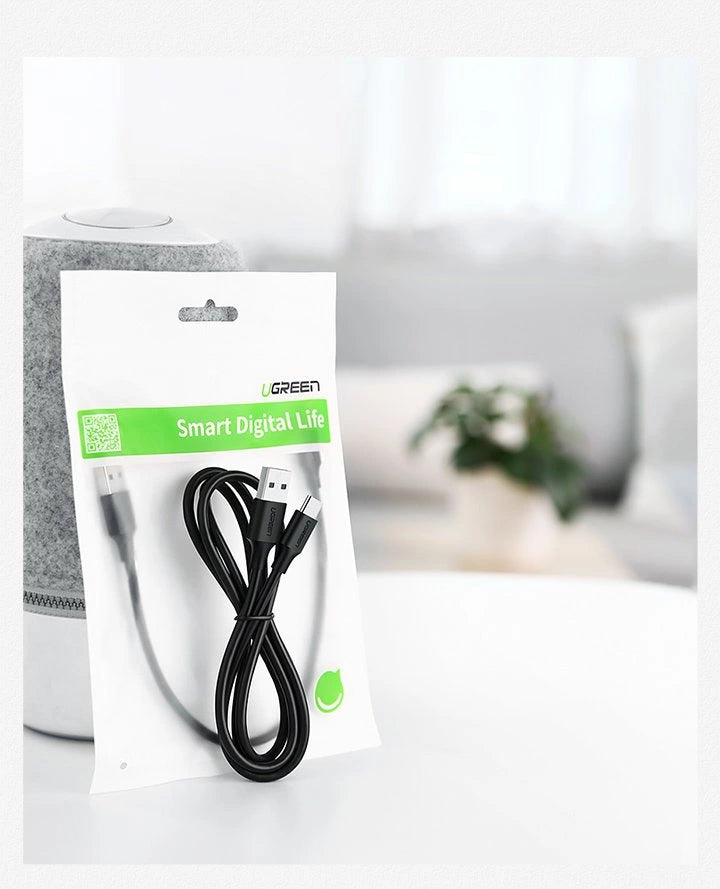 Kabel Ugreen US287 60117 USB-A / USB-C 3A 1.5m - czarny – zdjęcie 12