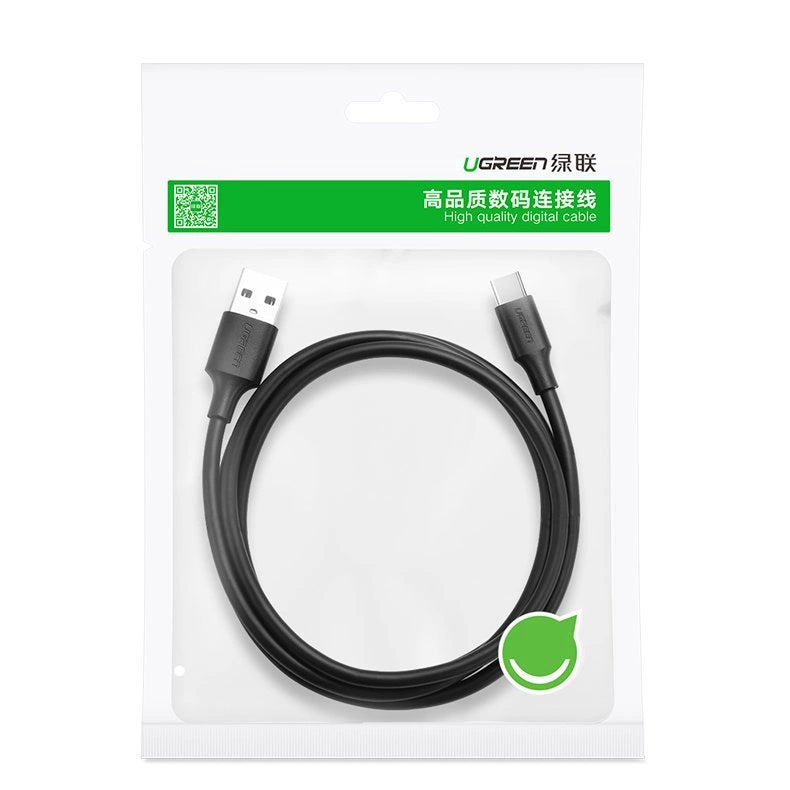 Kabel Ugreen US287 60117 USB-A / USB-C 3A 1.5m - czarny – zdjęcie 5