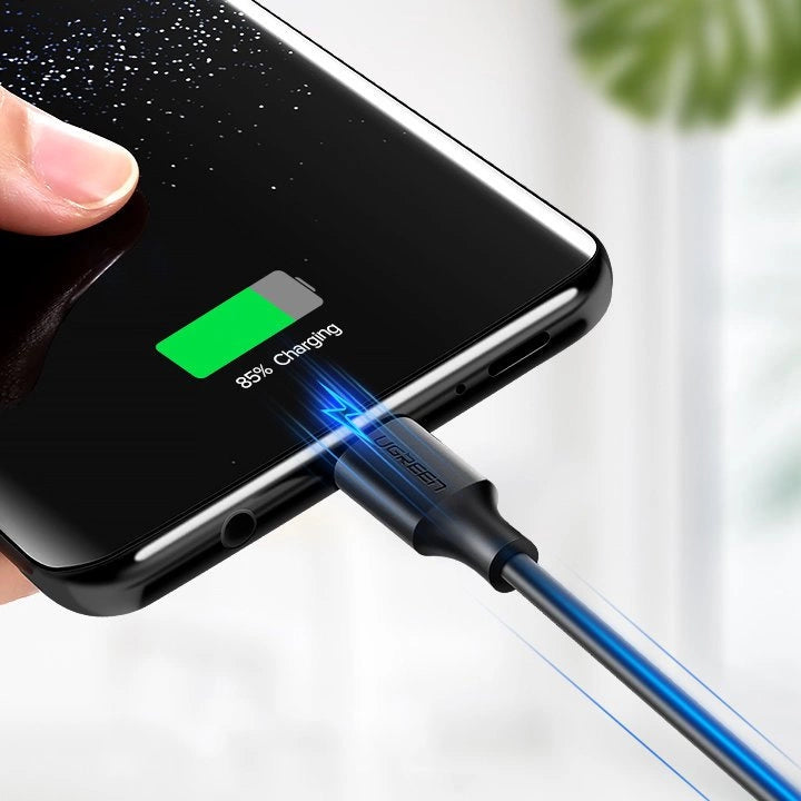 Kabel Ugreen US287 60117 USB-A / USB-C 3A 1.5m - czarny – zdjęcie 3