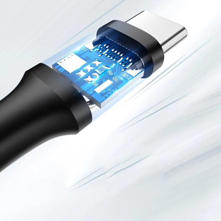 Kabel Ugreen US287 60117 USB-A / USB-C 3A 1.5m - czarny – zdjęcie 7