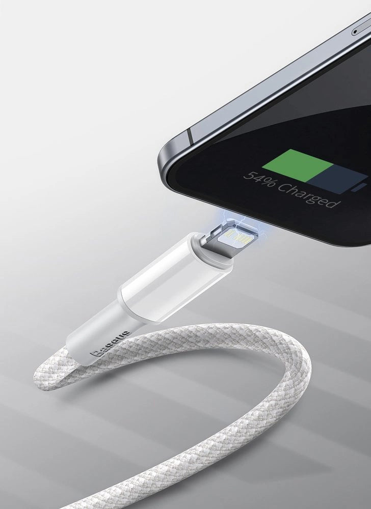 Kabel Baseus CATLGD-02 Lightning - USB-C PD 20W 480Mb/s 1m - biały