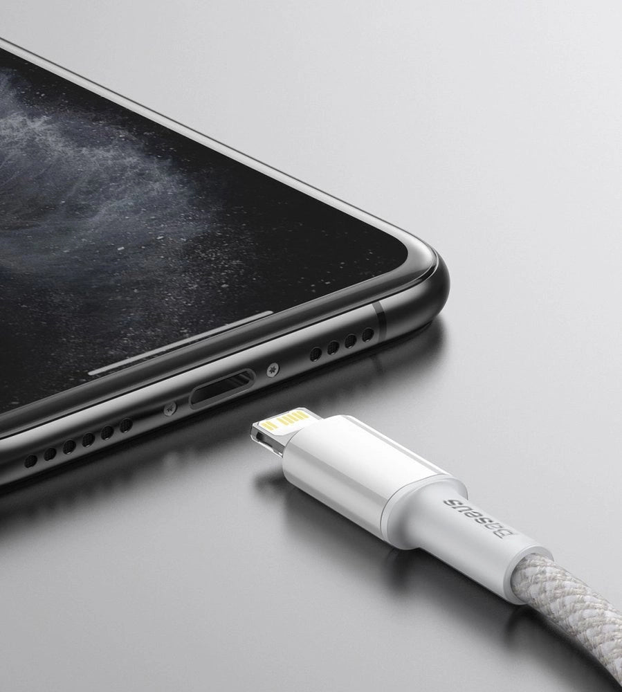 Kabel Baseus CATLGD-02 Lightning - USB-C PD 20W 480Mb/s 1m - biały