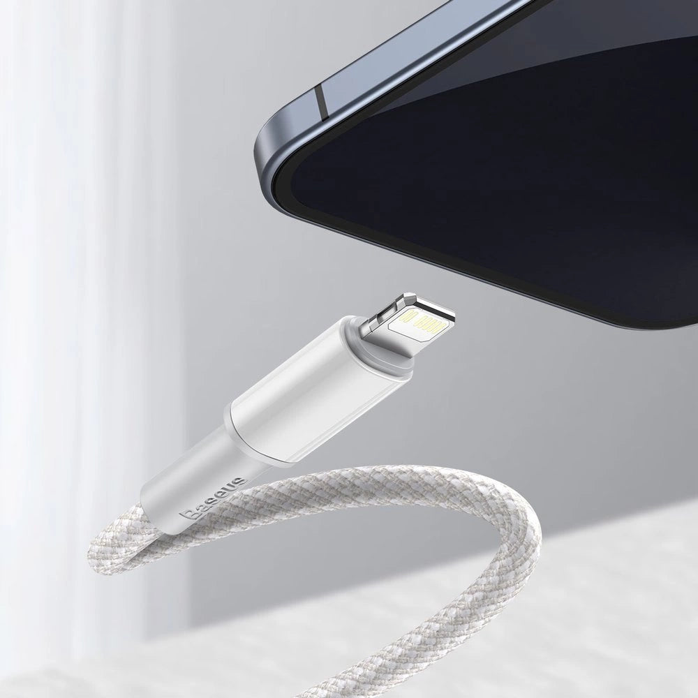 Kabel Baseus CATLGD-02 Lightning - USB-C PD 20W 480Mb/s 1m - biały