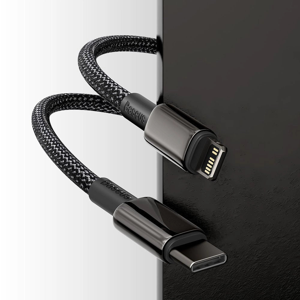 Kabel Baseus CATLWJ-A01 Lightning - USB-C PD 20W 480Mb/s 2m - czarny – zdjęcie 10