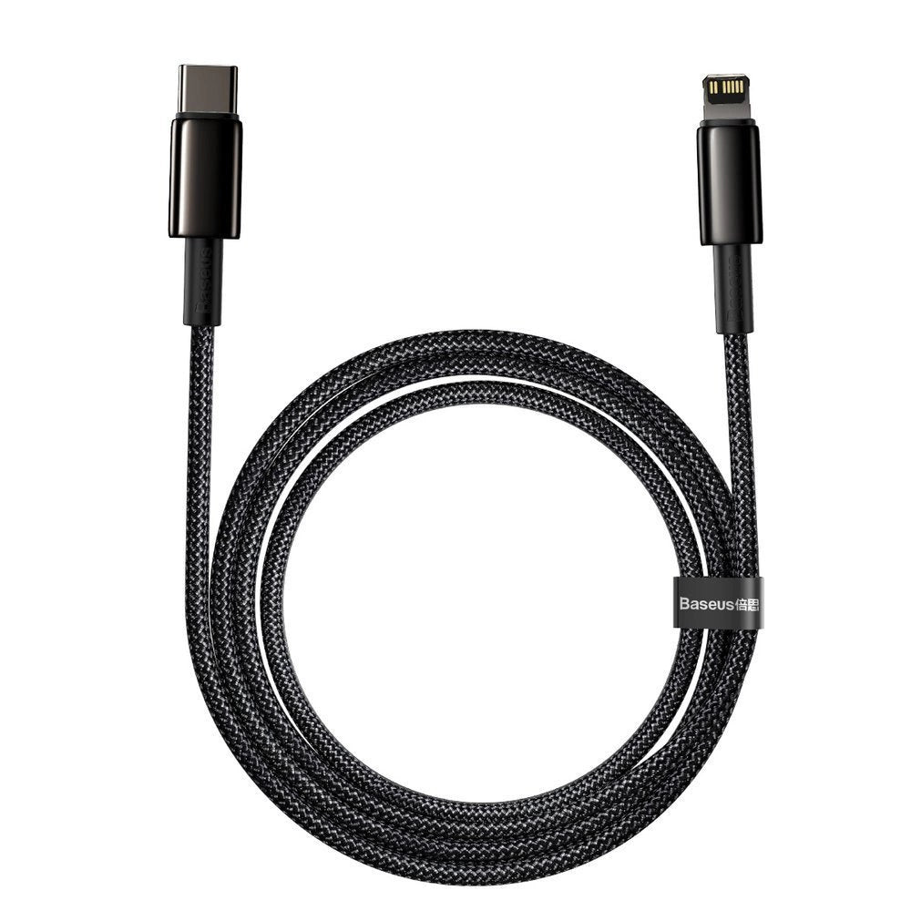 Kabel Baseus CATLWJ-A01 Lightning - USB-C PD 20W 480Mb/s 2m - czarny – zdjęcie 4