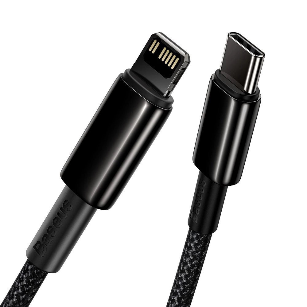 Kabel Baseus CATLWJ-A01 Lightning - USB-C PD 20W 480Mb/s 2m - czarny – zdjęcie 2
