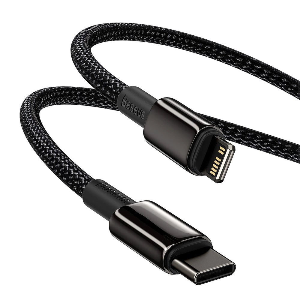 Kabel Baseus CATLWJ-A01 Lightning - USB-C PD 20W 480Mb/s 2m - czarny – zdjęcie 3